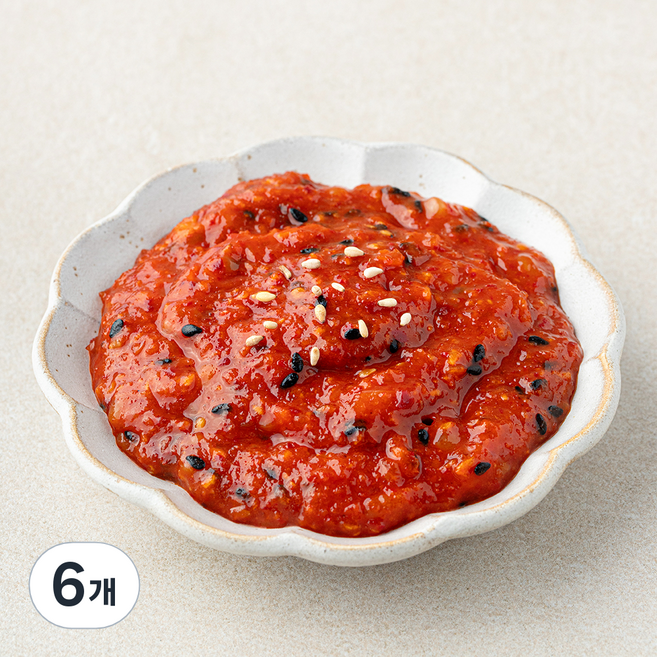 식탁위의사계 오징어젓갈 초무침, 150g, 6개