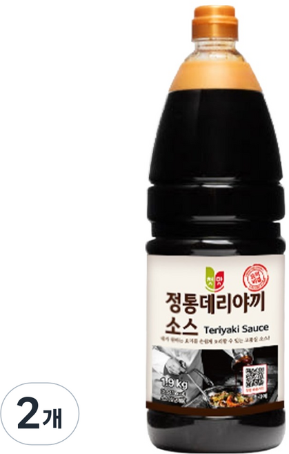 첫맛 정통 데리야끼 소스, 1.9kg, 2개