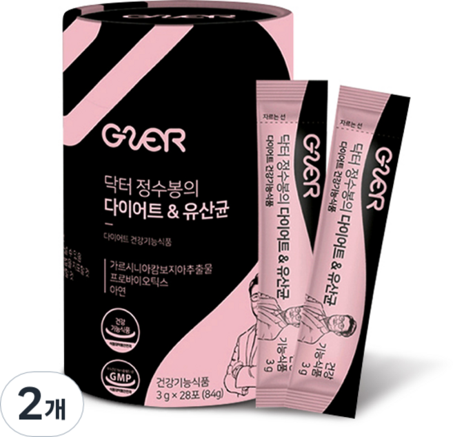닥터 정수봉의 다이어트 유산균 28포, 84g, 2개