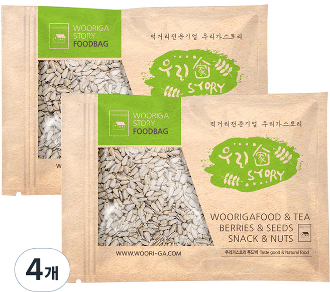 우리가스토리 해바라기씨 미국산, 4개