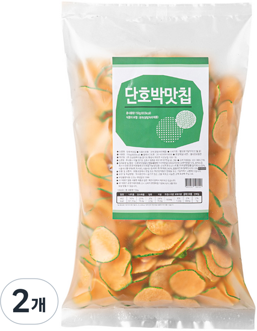 단호박맛칩, 150g, 2개