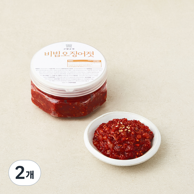고향곳간 비빔 오징어젓, 250g, 2개