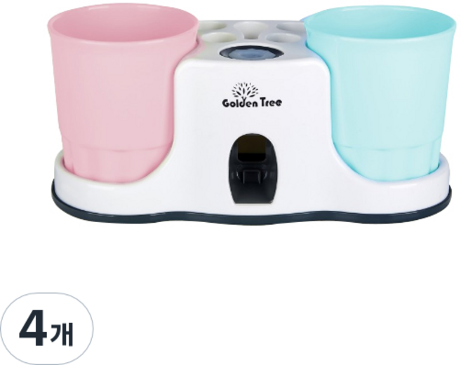 더자카 더블컵 치약짜개, G130LBBT007, 4개