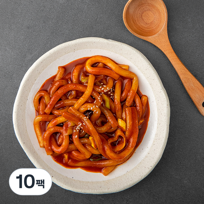 오분떡볶이 후볶이 중독맛, 370g, 10팩