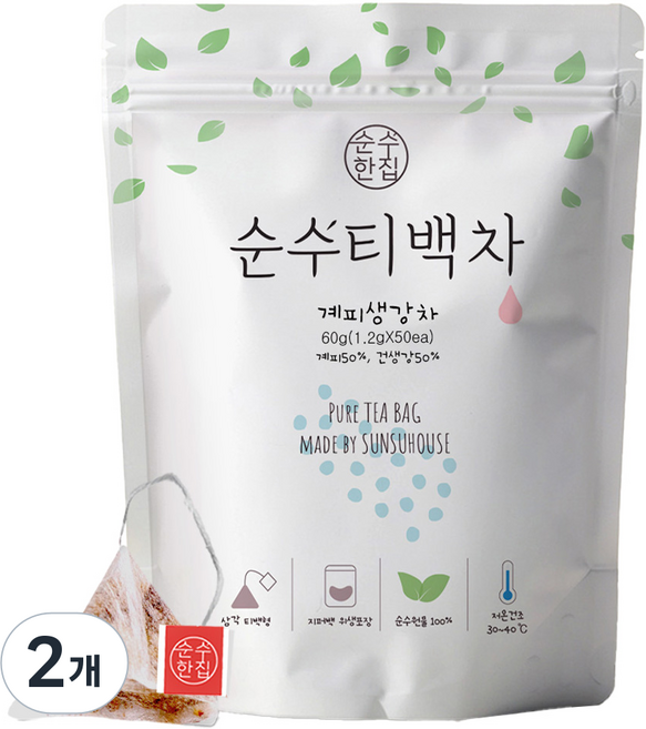 순수한집 계피생강차, 1.2g, 50개입, 2개