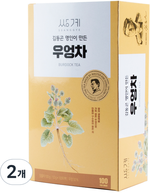 쌍계명차 김동곤 명인이 만든 우엉차, 1g, 100개입, 2개