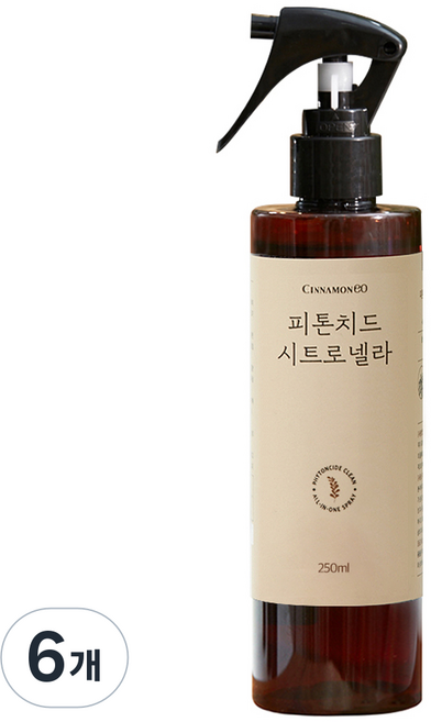 시나몬이오 피톤치드 시트로넬라 스프레이, 250ml, 6개