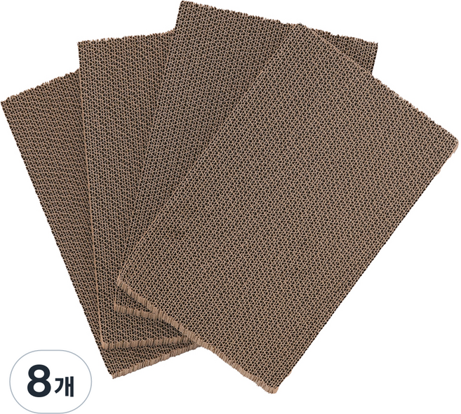 멍냥이노리터 고양이 BC골 스크래쳐 리필, 혼합색상, 8개