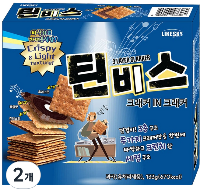 하늘처럼 틴비스 오리지널, 2개, 133g