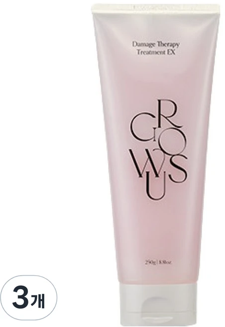 그로우어스 데미지 테라피 트리트먼트 EX, 220g, 3개 - 쿠팡