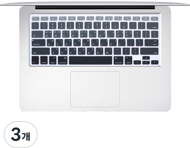 anyclear MacBook Air 13 M5 鍵盤膜 A3449, 黑色漸層, 3個