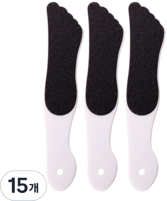 젤로젤로 위생 발바닥 뒷꿈치 각질 파일 세트, 1개입, 15개