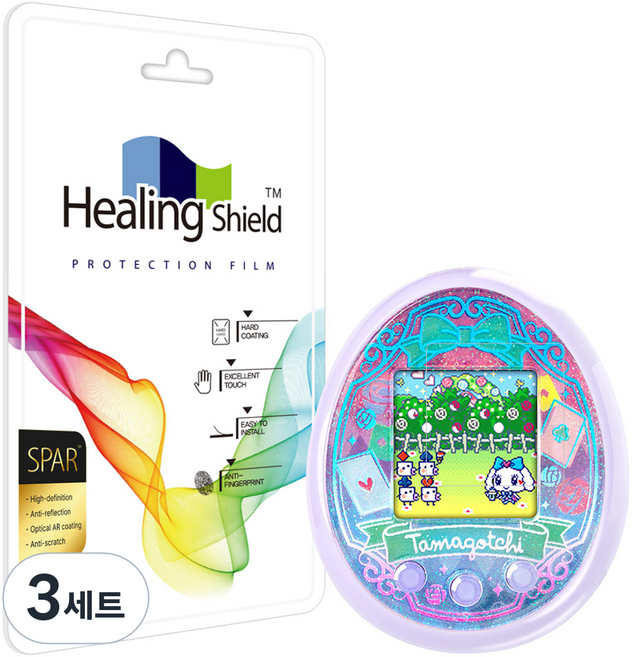 힐링쉴드 다마고치 온 슈페리어 AR 고화질 액정보호필름 2p 세트, 3세트