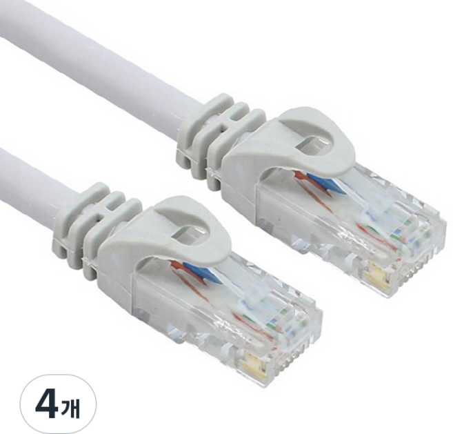 MYBESTFRIEND CAT.6 UTP Giga 直連網路線 MBF-U6300G, 4個, 30m