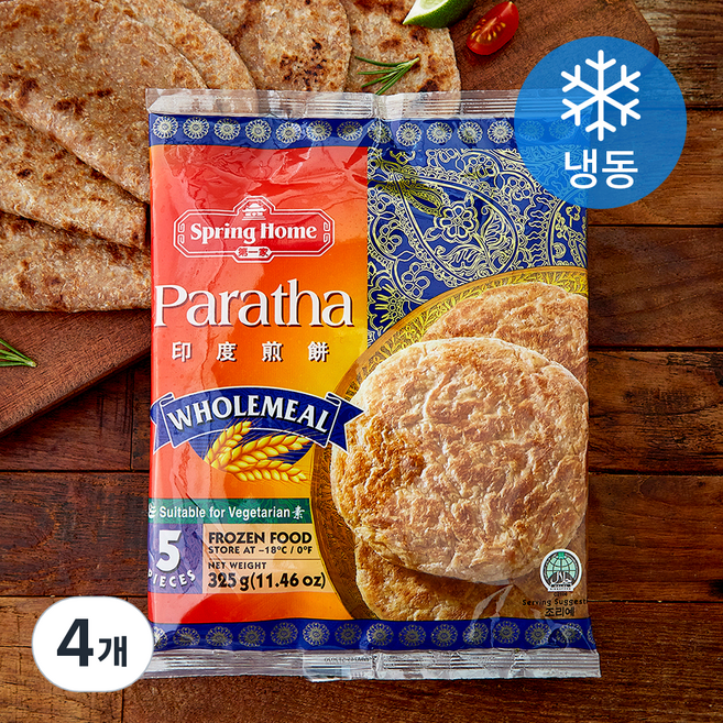 랜시 파라타 WHOLEMEAL (냉동), 325g, 4개