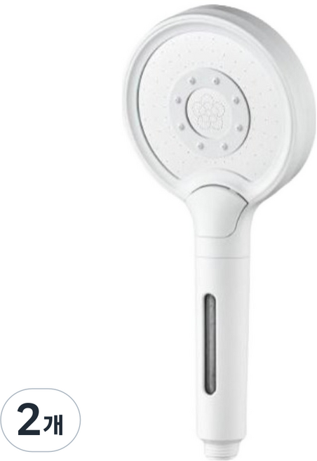리셀 2200 버튼식 마이크로 버블 카본 필터 샤워기, 2개