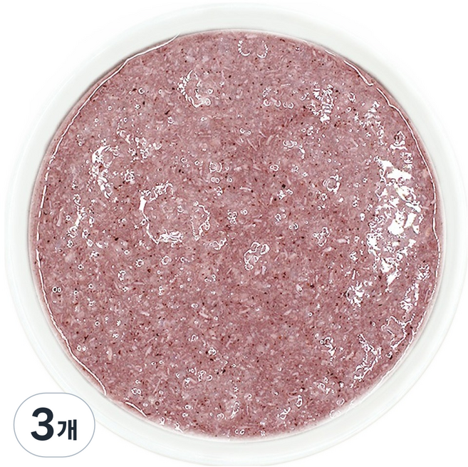 Jjangjuk 從7個月開始 實溫副食品 雞胸肉黑米稀粥, 140g, 3個, 混合口味(雞肉/米)