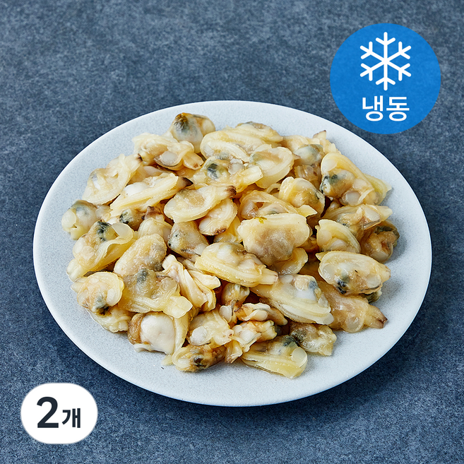 고고새우 손질 다용도 활용만점 자숙 바지락살 특대 죽 / 미역국 / 해물찜 / 파스타 (냉동), 2개, 500g