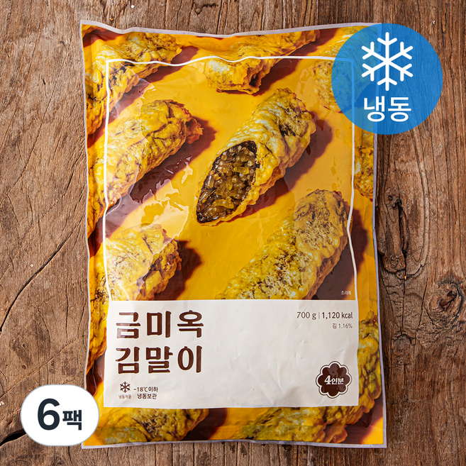 금미옥 김말이 (냉동), 700g, 6팩