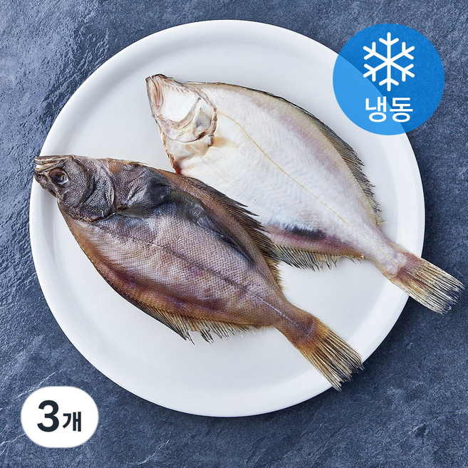 통영원 국내산 손질 가자미 2마리 (냉동), 3개, 350g