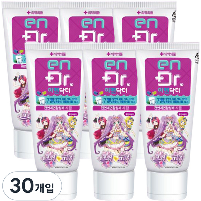이엔닥터 프리파라 어린이 치약, 90g, 30개