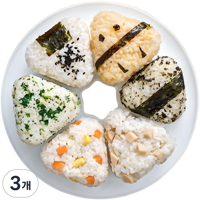 유니복스 삼각김밥 만들기 틀 6구, 3개