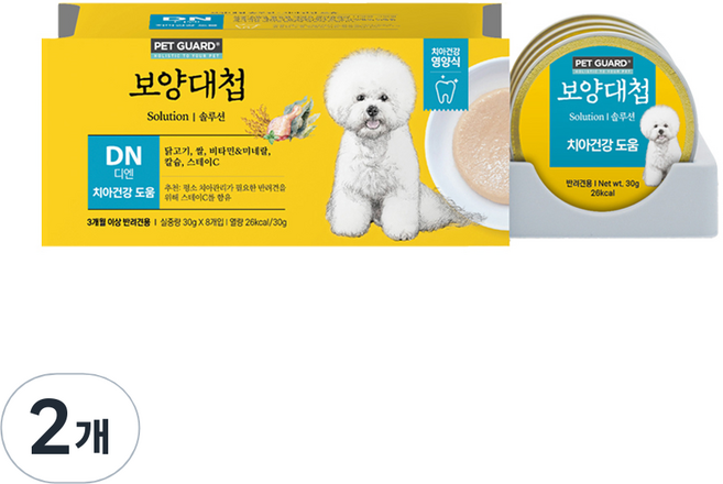 보양대첩 강아지 전연령 솔루션 DN 캔 8p, 닭, 240g, 2개