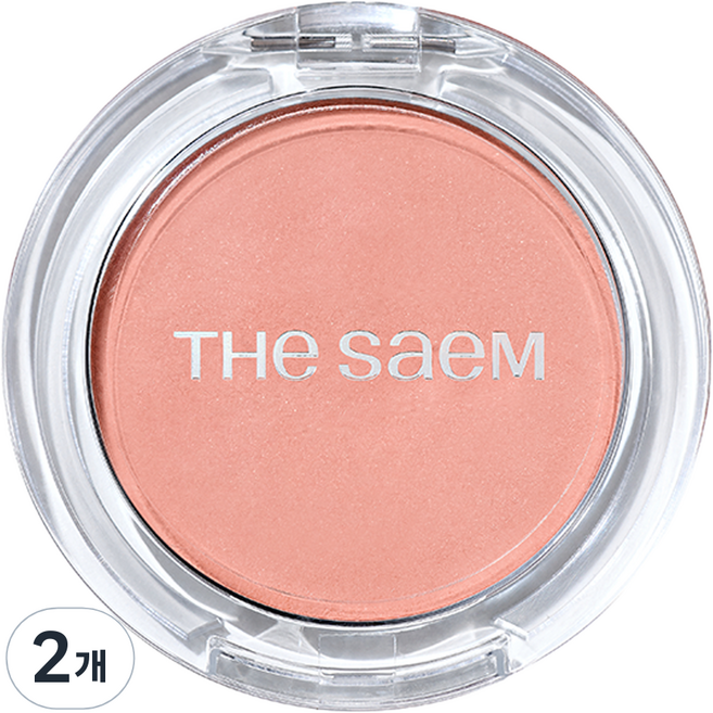 더샘 젤리 블러셔 4.5g, CR02 베이비 파파야, 2개
