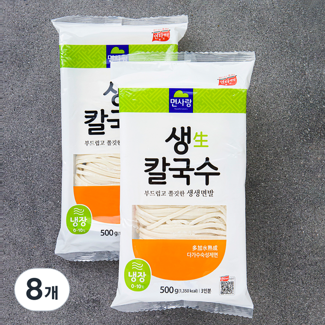 냉장_면사랑 생 칼국수, 500g, 8개