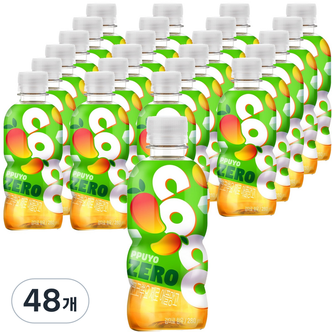 팔도 코코뿌요 애플망고맛, 280ml, 48개
