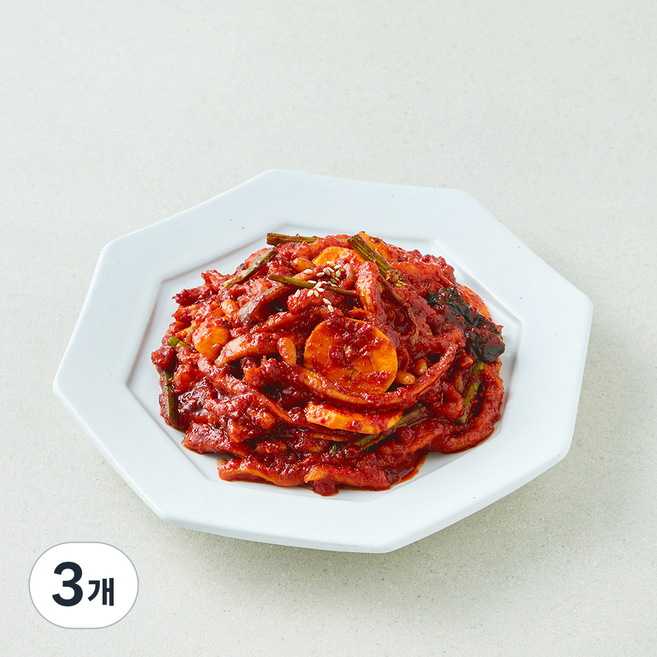 콕집어콕 콕보쌈무김치, 1kg, 3개