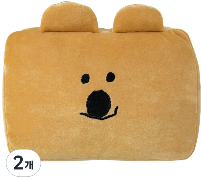 벨르아망 다이노탱 차량용 목쿠션, 쿼카, 2개