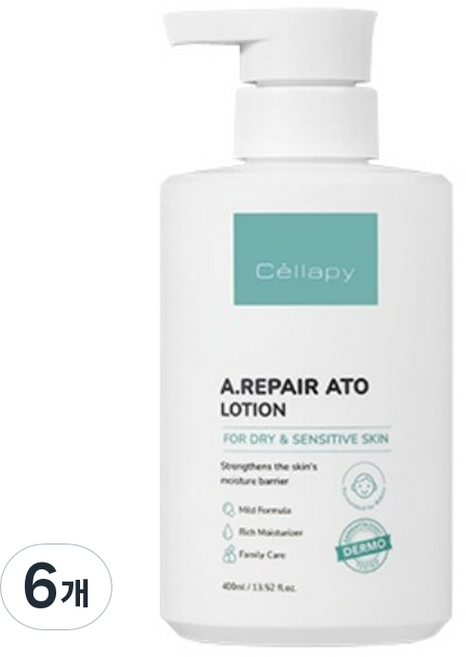 셀라피 에이리페어 아토 로션, 6개, 400ml