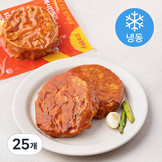 랠리 소스 닭가슴살 스테이크 멕시칸칠리 (냉동), 100g, 25개