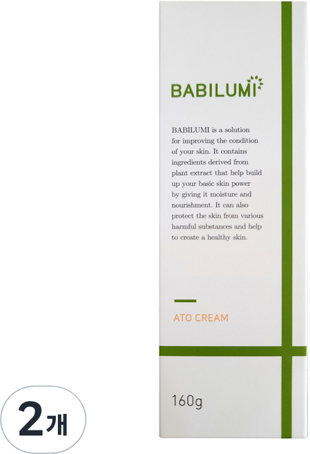 베비루미 유아용 아토 크림, 160g, 2개