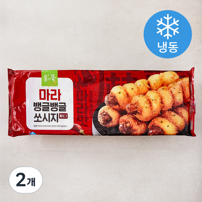 풀스쿡 마라 뱅글뱅글 쏘시지 롤도그 8개입 (냉동), 720g, 2개