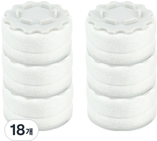 아쿠아듀오 SF-1000FM 세면대 세디먼트 리필필터, 18개, 무향