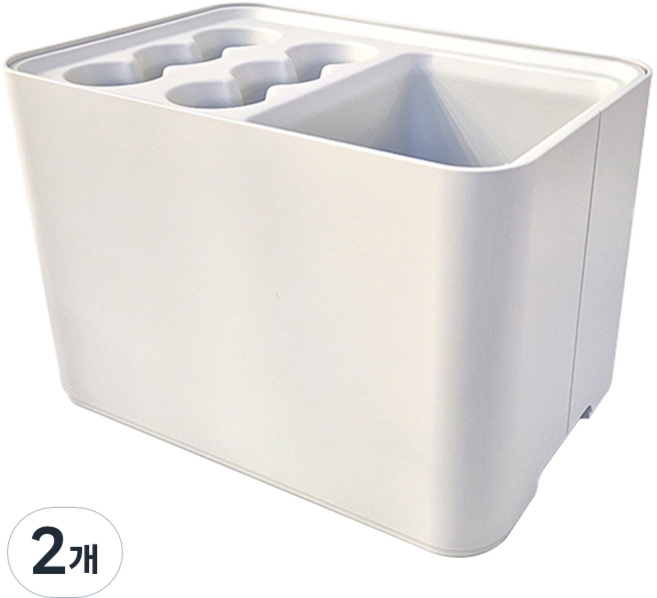 윈프라이스 스퀘어 10포켓 우산꽂이, 2개, 화이트