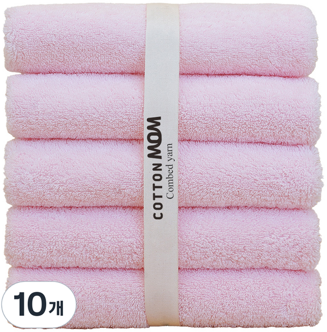 코튼맘 호텔수건 타올 180g 30수 코마사, 스트로베리 쉐이크, 10개