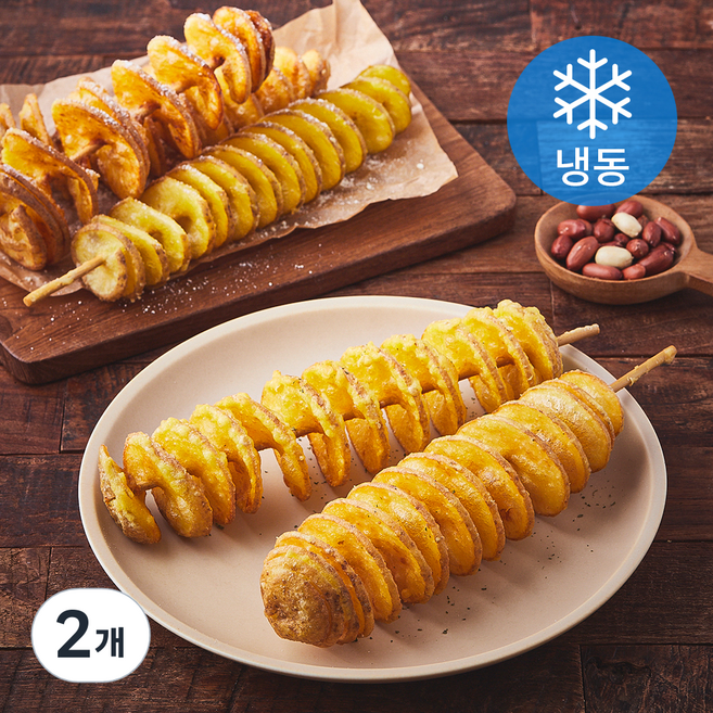 아이사랑 원조 회오리 감자 (냉동), 350g, 2개