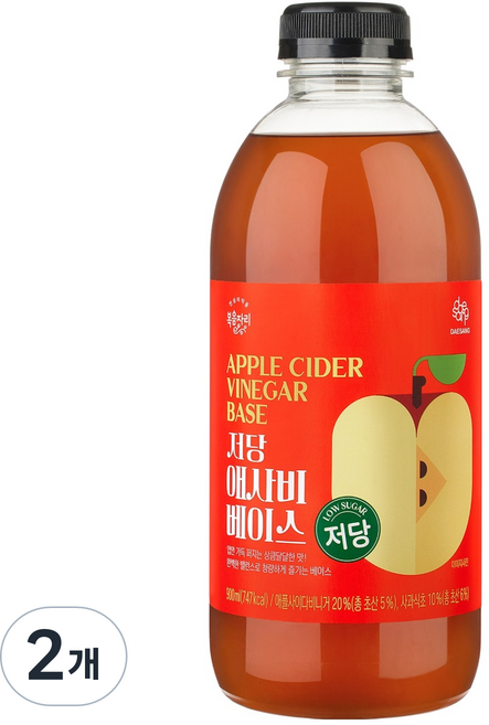 복음자리 저당 애사비 베이스, 900ml, 2개