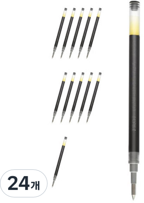 PILOT 百樂 專用筆芯 1.0mm BLS-G2-10, 黑色, 24個