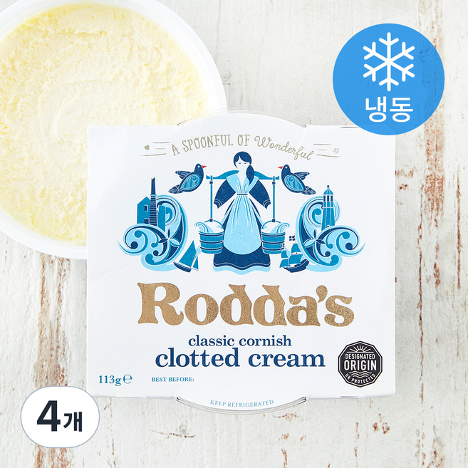 로다스 코니쉬 클로티드 크림 (냉동), 113g, 4개