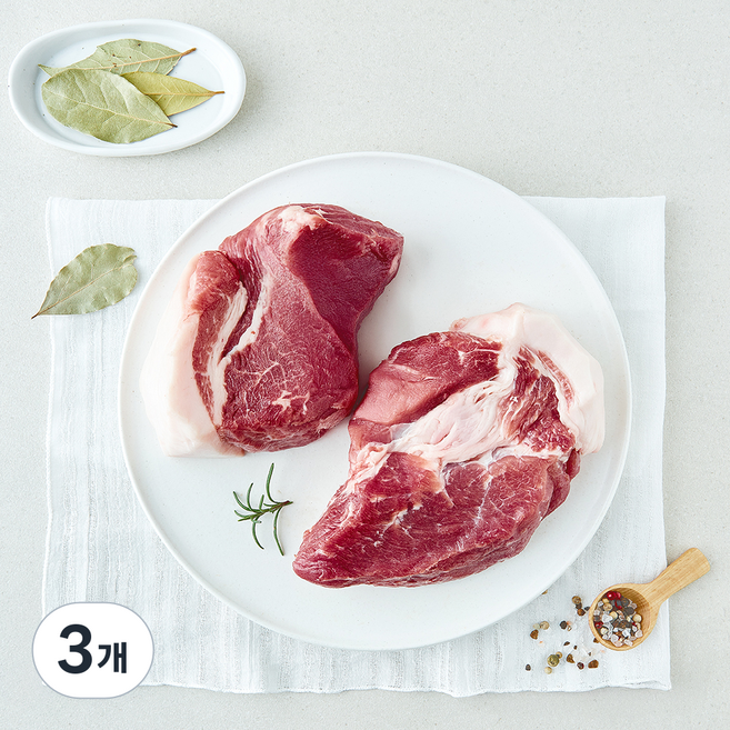 백두대간 한돈 목심 수육용 (냉장), 3개, 1kg