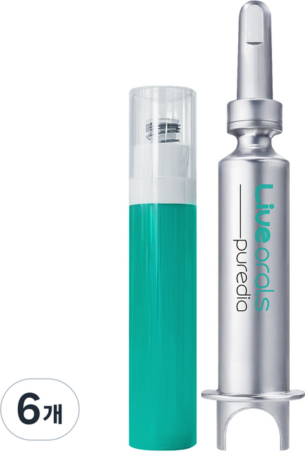 라이브오랄스 치아미백제, 10g, 6개