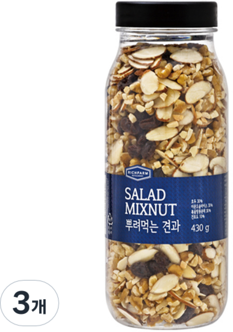 리치팜너트 뿌려먹는견과, 430g, 3개