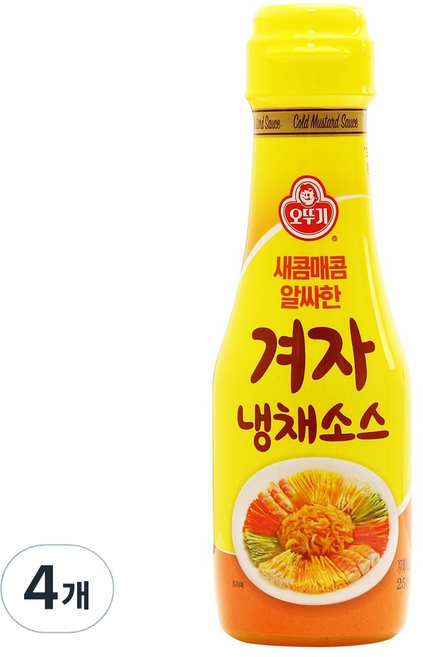 오뚜기 겨자냉채소스, 250g, 4개