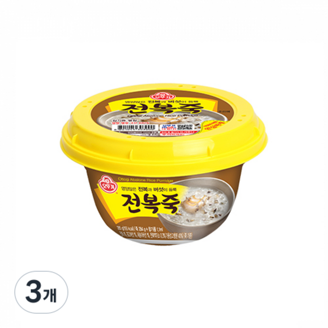오뚜기 전복죽, 285g, 3개