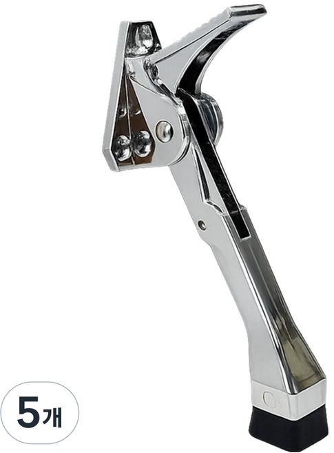 Must Shop 一鍵式馬蹄門擋, 鉻色, 5個