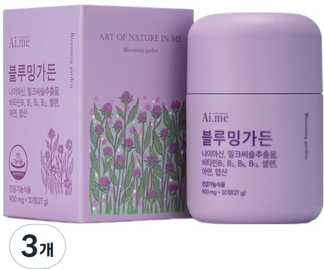 에이아이미 코오롱제약 블루밍가든 밀크씨슬 27g, 3개, 30정